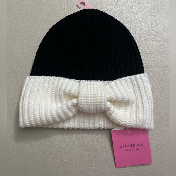 NWT - Kate Spade Front Bow Beanie - Picture 1 of 3